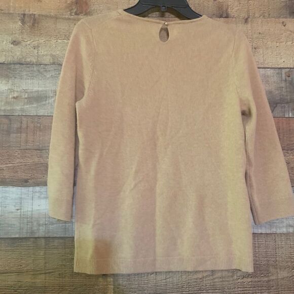 Talbots tan cashmere sweater, size medium petite - Picture 8 of 12